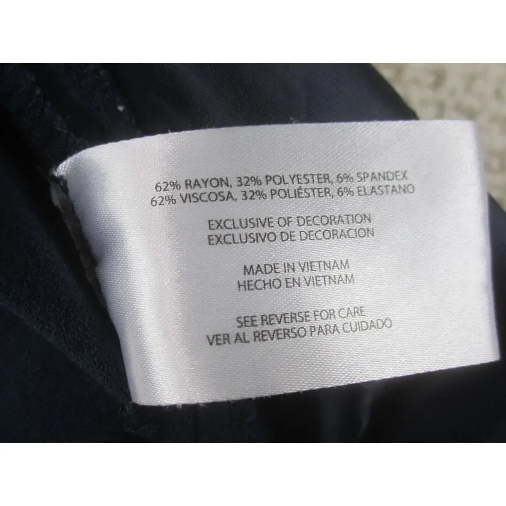 Banana Republic Pants Womens 6 Blue Stretchy Casual Rayon Blend‎ Straight Leg - Picture 5 of 13